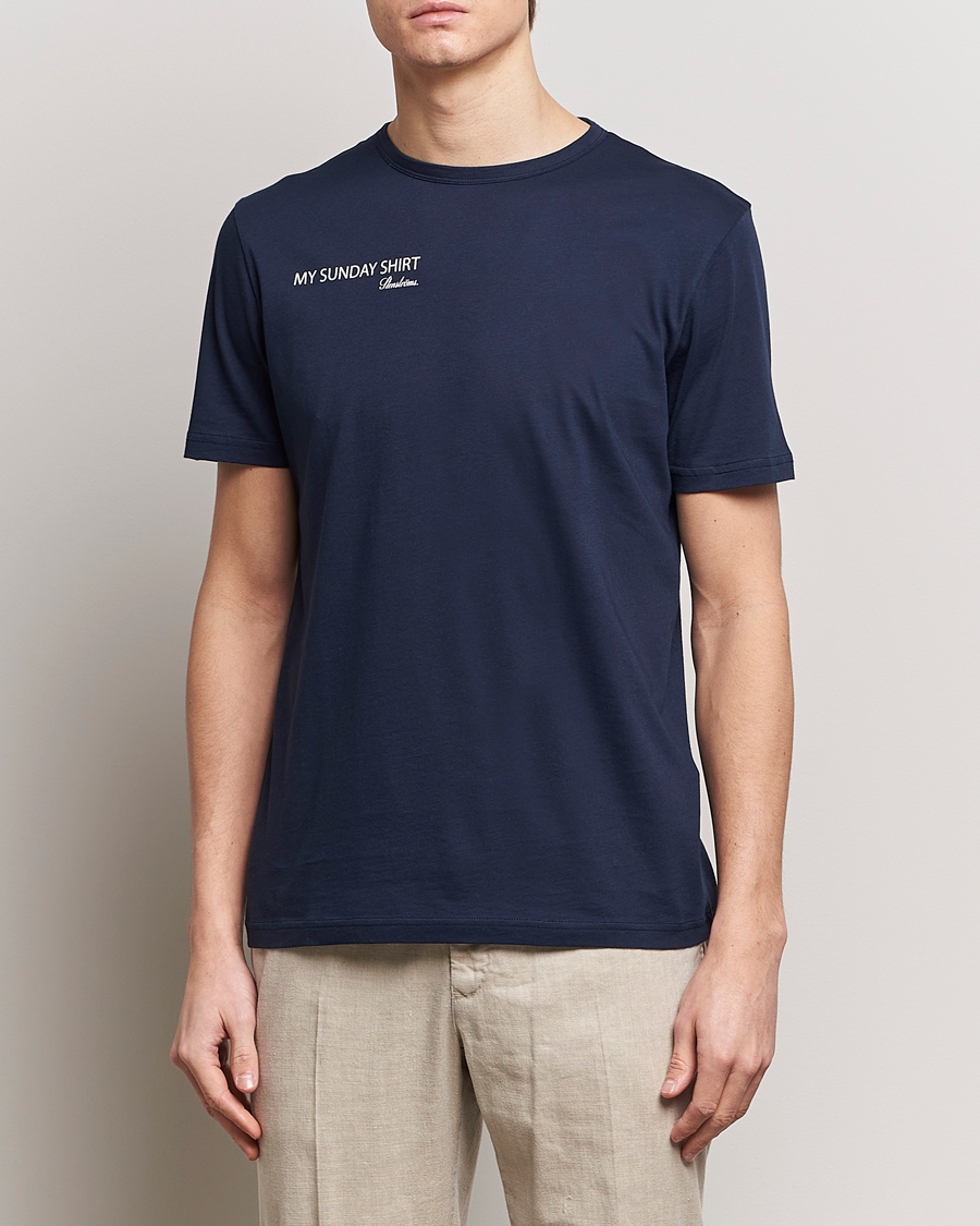 Men | T-Shirts | Stenströms | Sunday T-shirt Navy