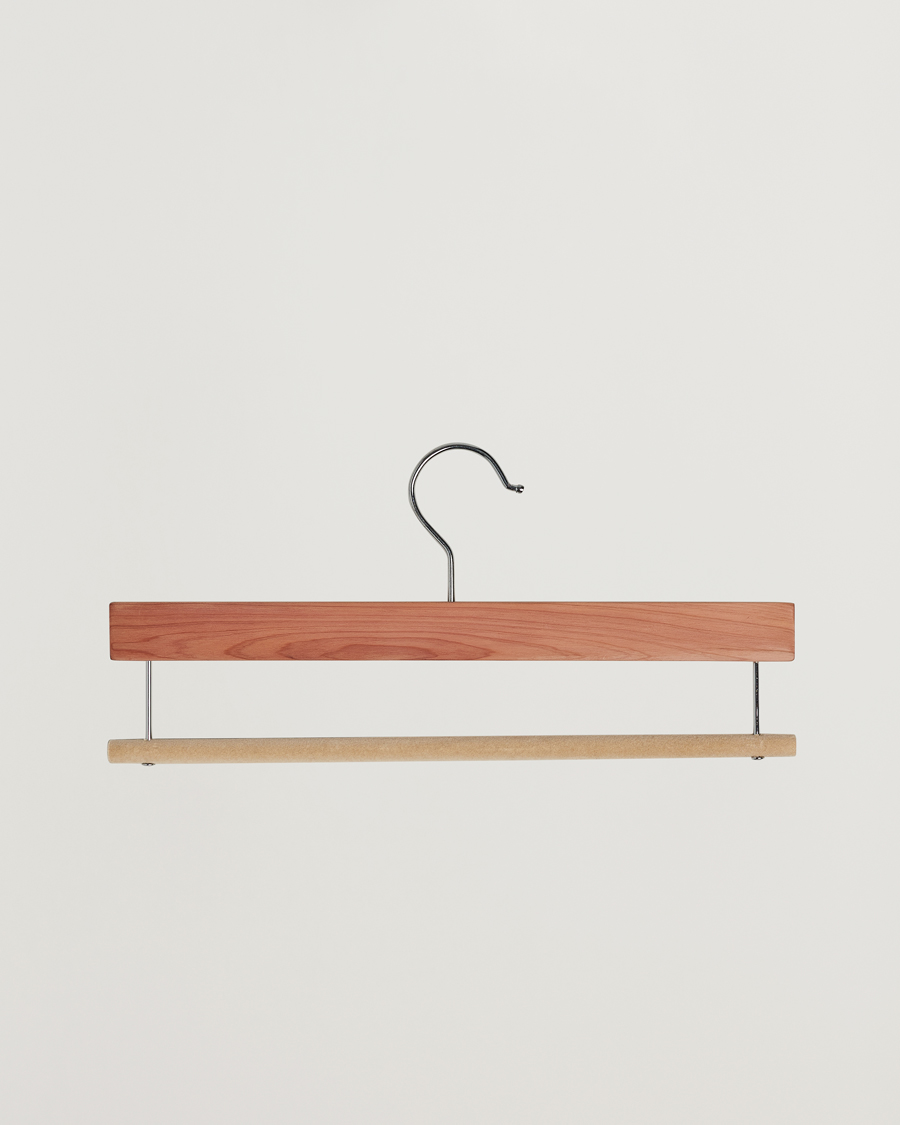 Men | Garment Care | Care with Carl | 2-Pack Cedar Wood Trouser Hangers