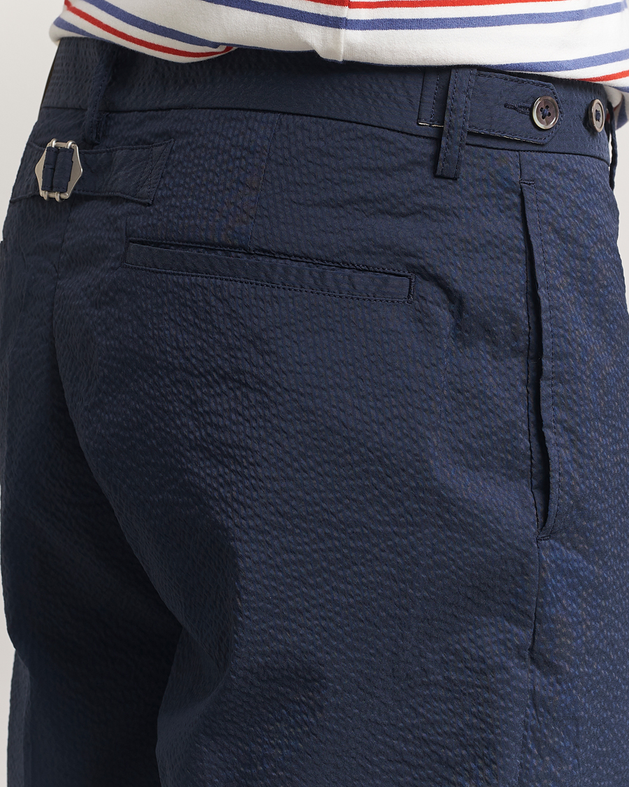 Men | Trousers | BEAMS PLUS | Seersucker Ivy Trousers Navy