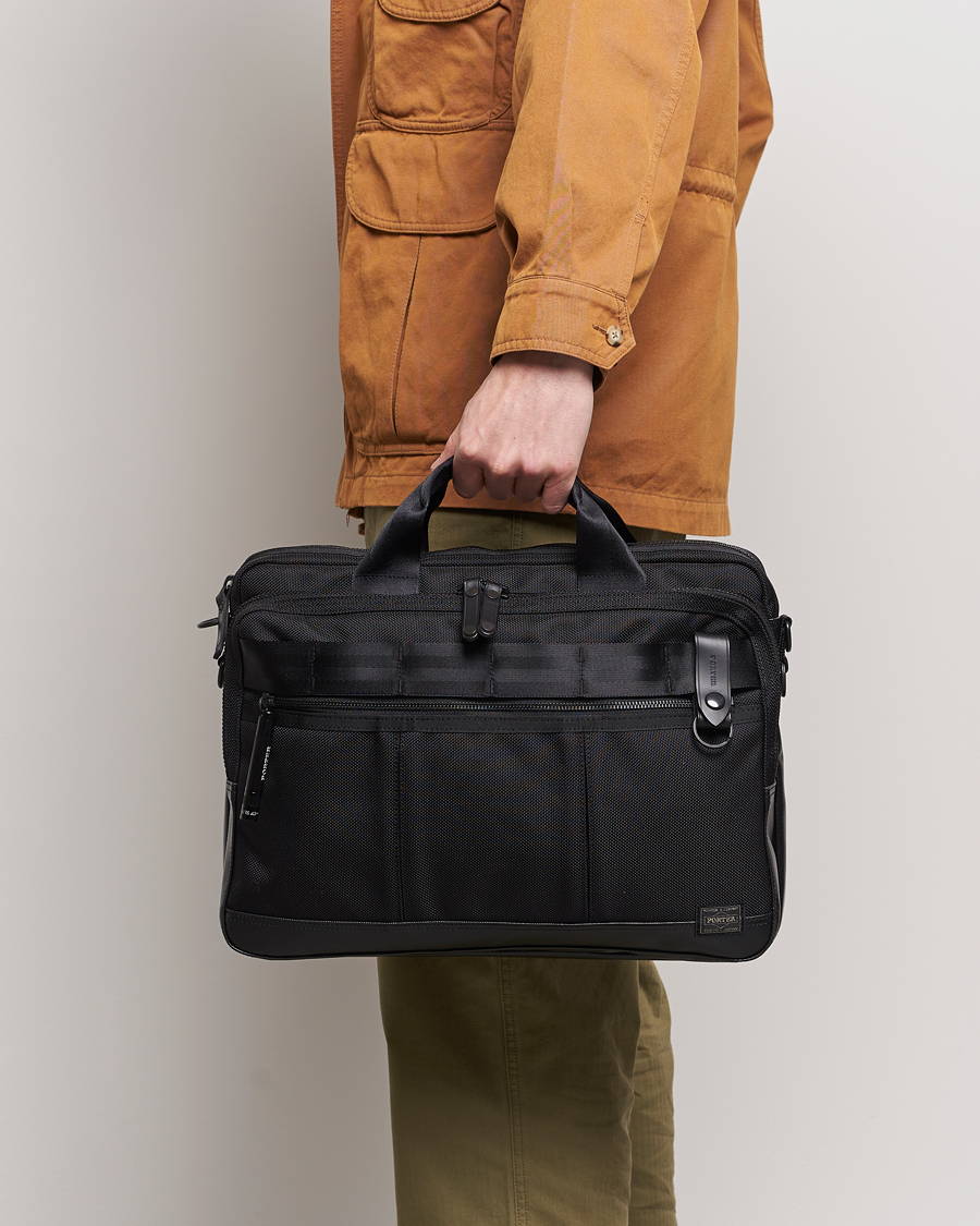 Men | Bags | Porter-Yoshida & Co. | Heat 2Way Briefcase Black