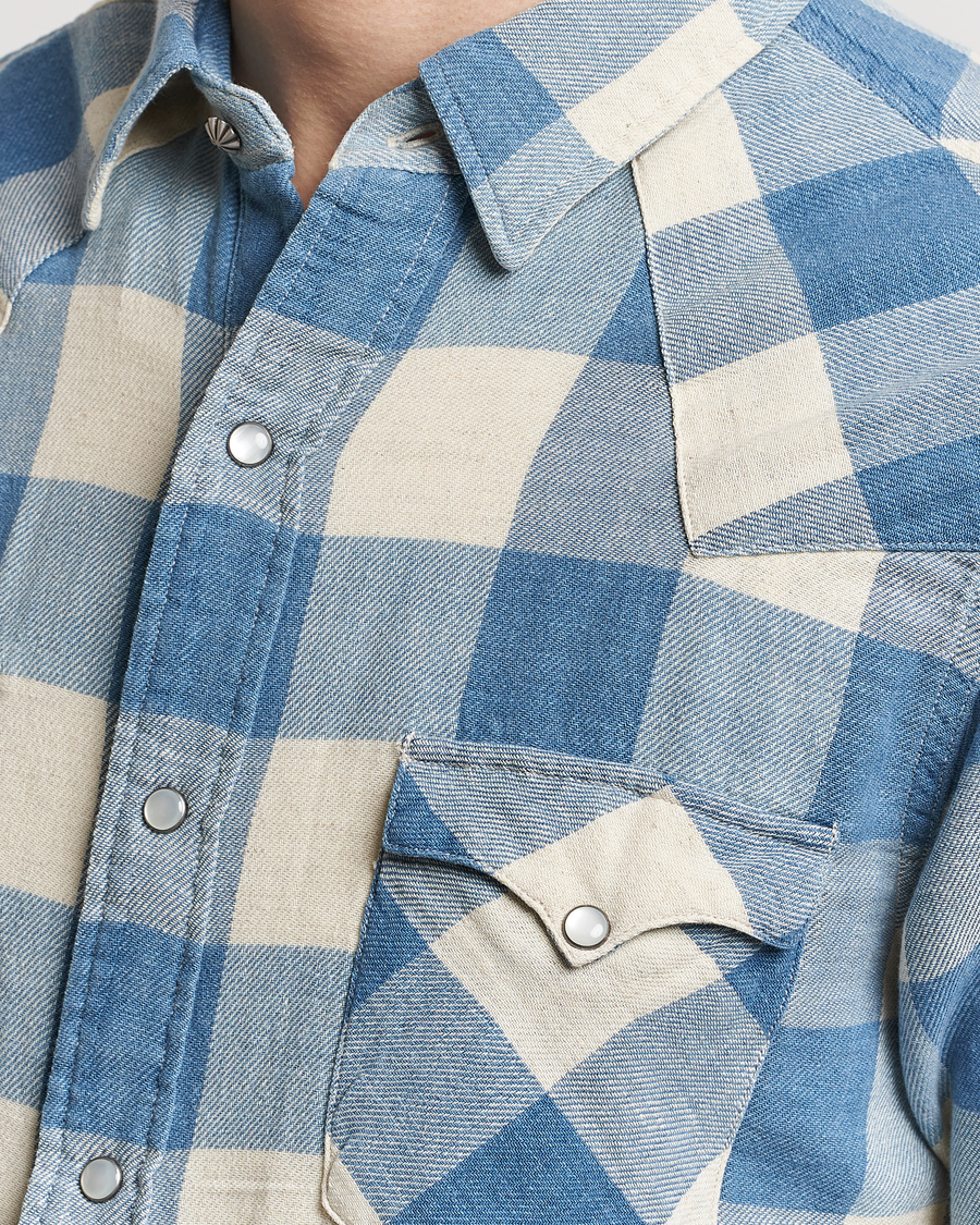 Men | Shirts | RRL | Buffalo Western Shirt Indigo/Cream Check