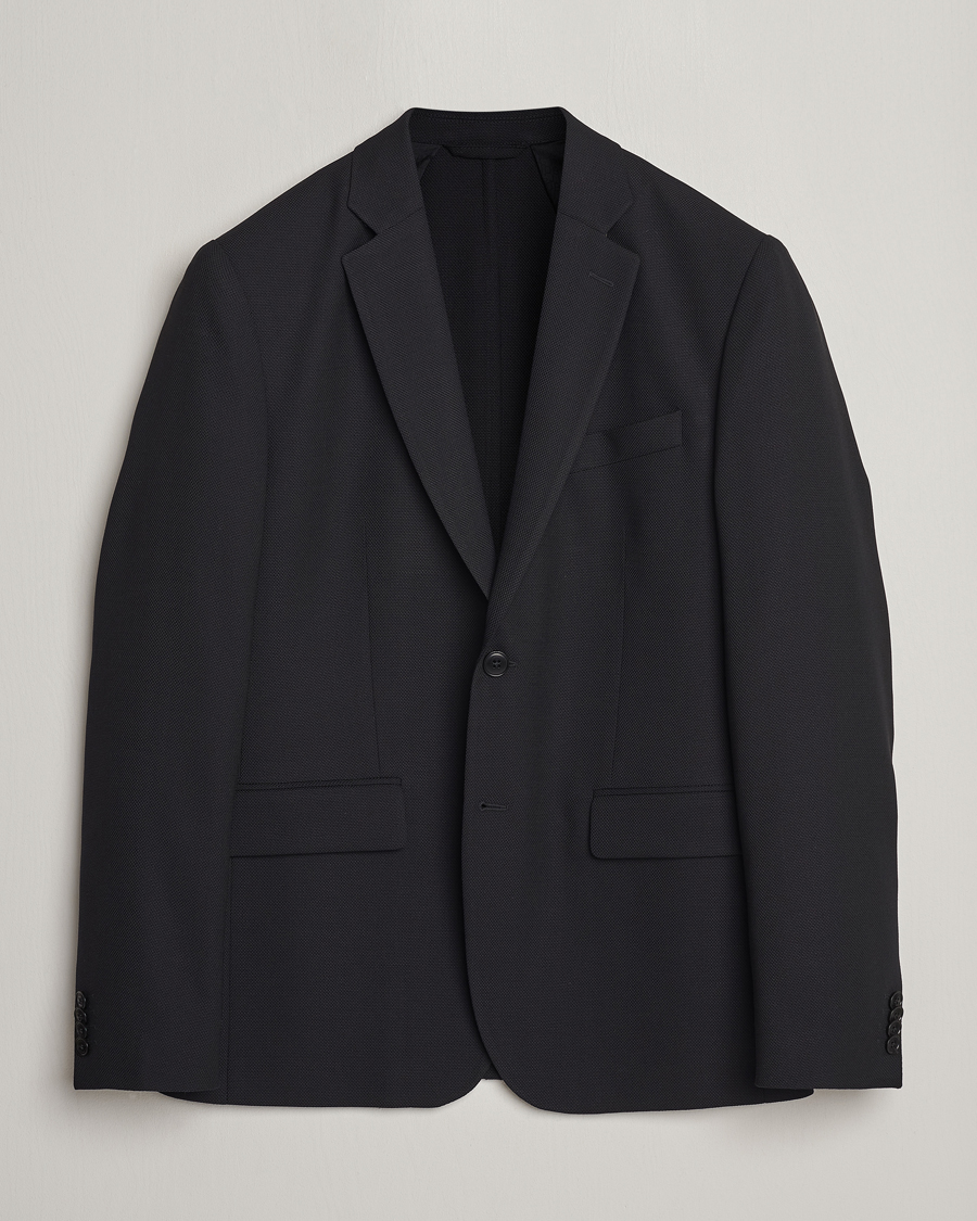 Men | Blazers | J.Lindeberg | Hopper Active Hopsack Blazer Black