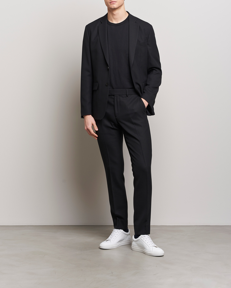 Men | Blazers | J.Lindeberg | Hopper Active Hopsack Blazer Black
