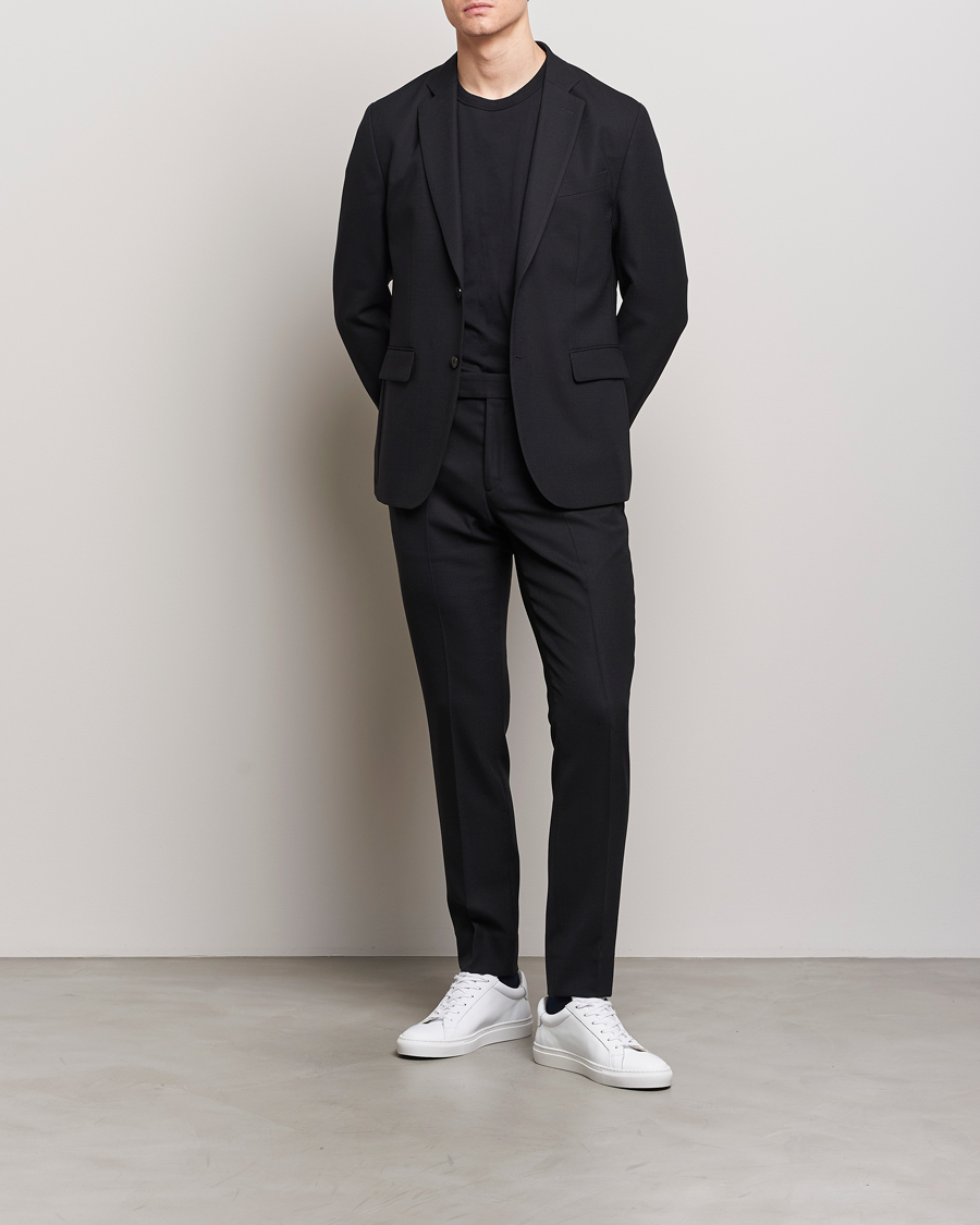 Men | Trousers | J.Lindeberg | Grant Active Hopsack Pants Black