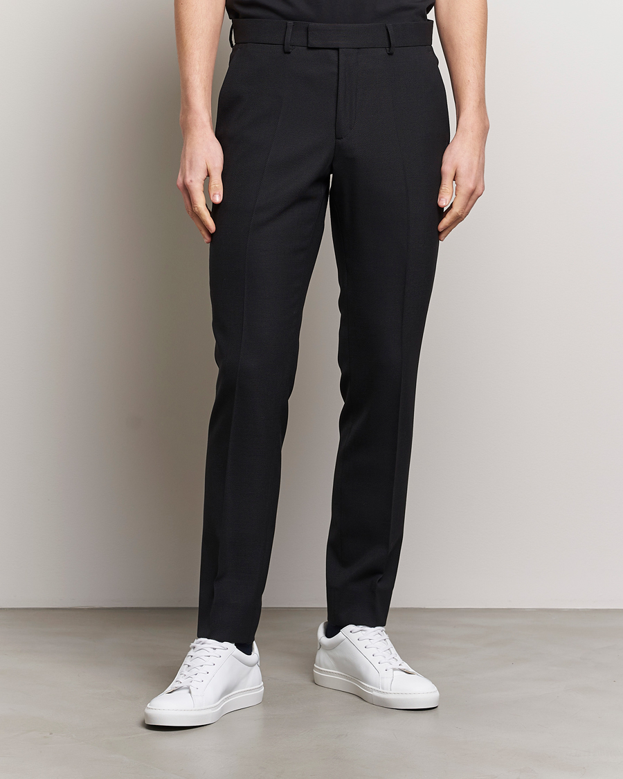 Men | Trousers | J.Lindeberg | Grant Active Hopsack Pants Black