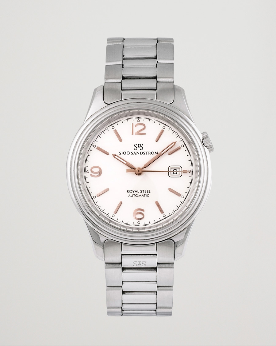 Men | Sjöö Sandström Pre-Owned Royal Steel Classic 41mm Silver | Sjöö Sandström Pre-Owned | Royal Steel Classic 41mm Silver