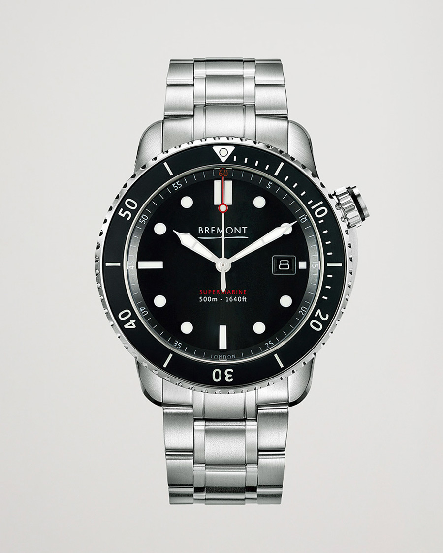 Men | Bremont Pre-Owned S500 Supermarine 43mm Steel Bracelet Silver | Bremont Pre-Owned | S500 Supermarine 43mm Steel Bracelet Silver