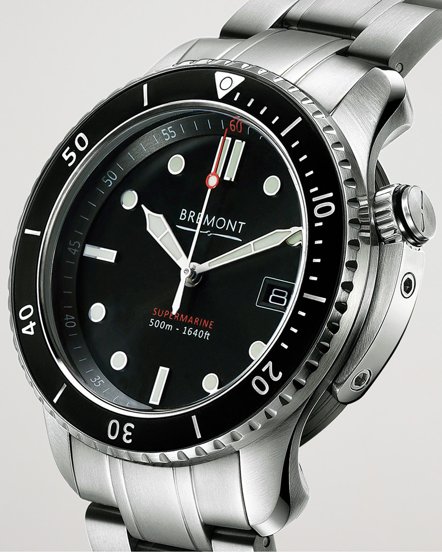 Men | Bremont Pre-Owned S500 Supermarine 43mm Steel Bracelet Silver | Bremont Pre-Owned | S500 Supermarine 43mm Steel Bracelet Silver