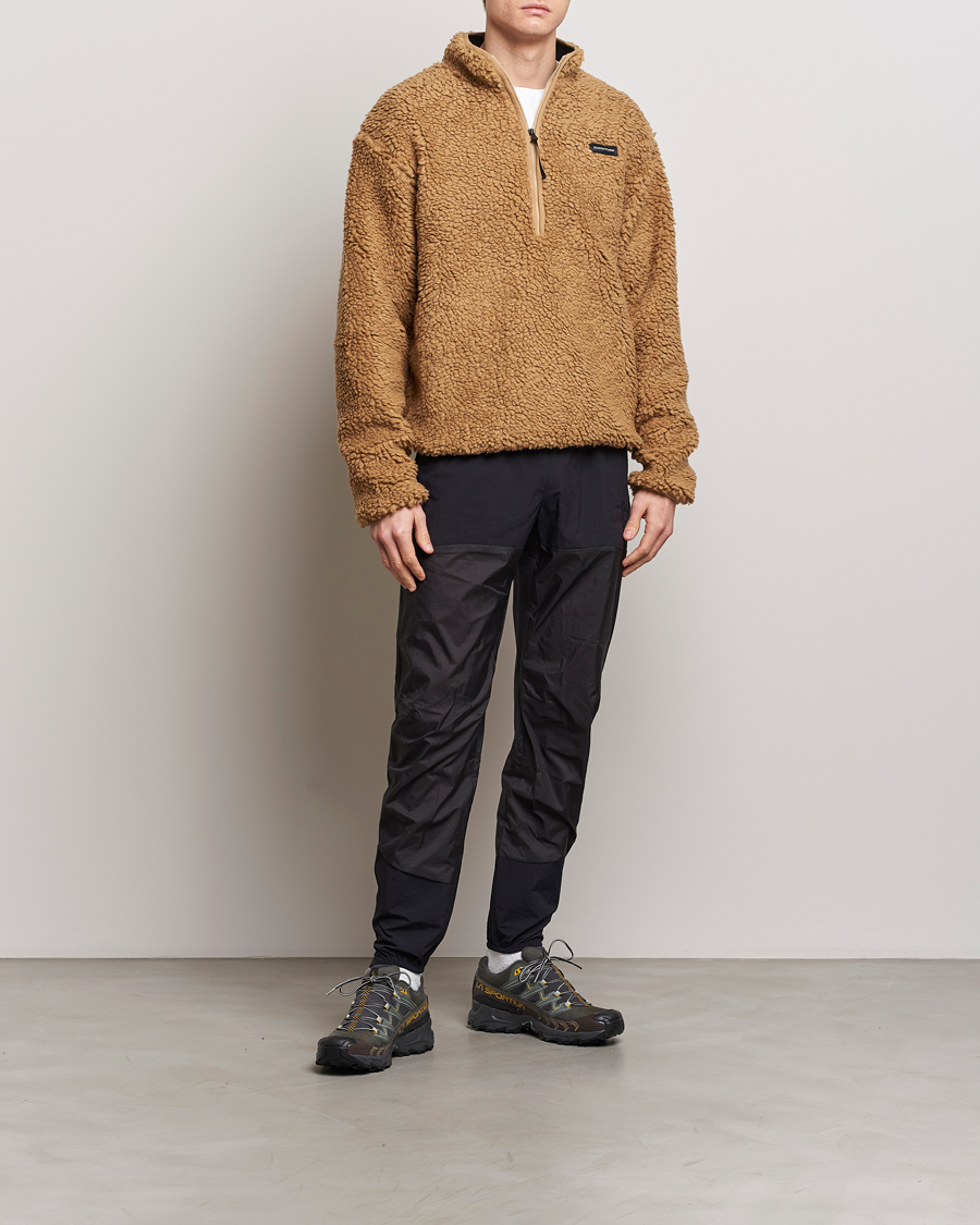 Men | Sweaters & Knitwear | District Vision | Half Zip Pile Fleece Sand