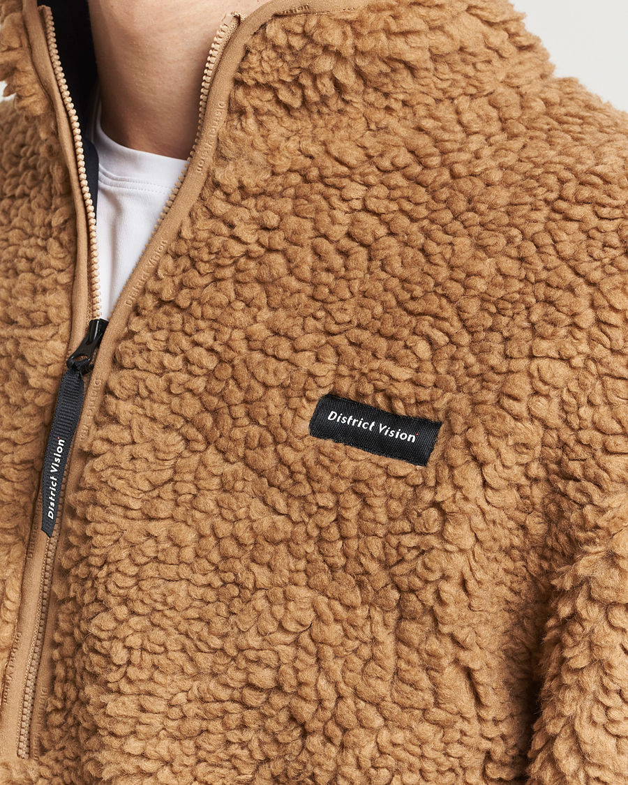 Men | Sweaters & Knitwear | District Vision | Half Zip Pile Fleece Sand
