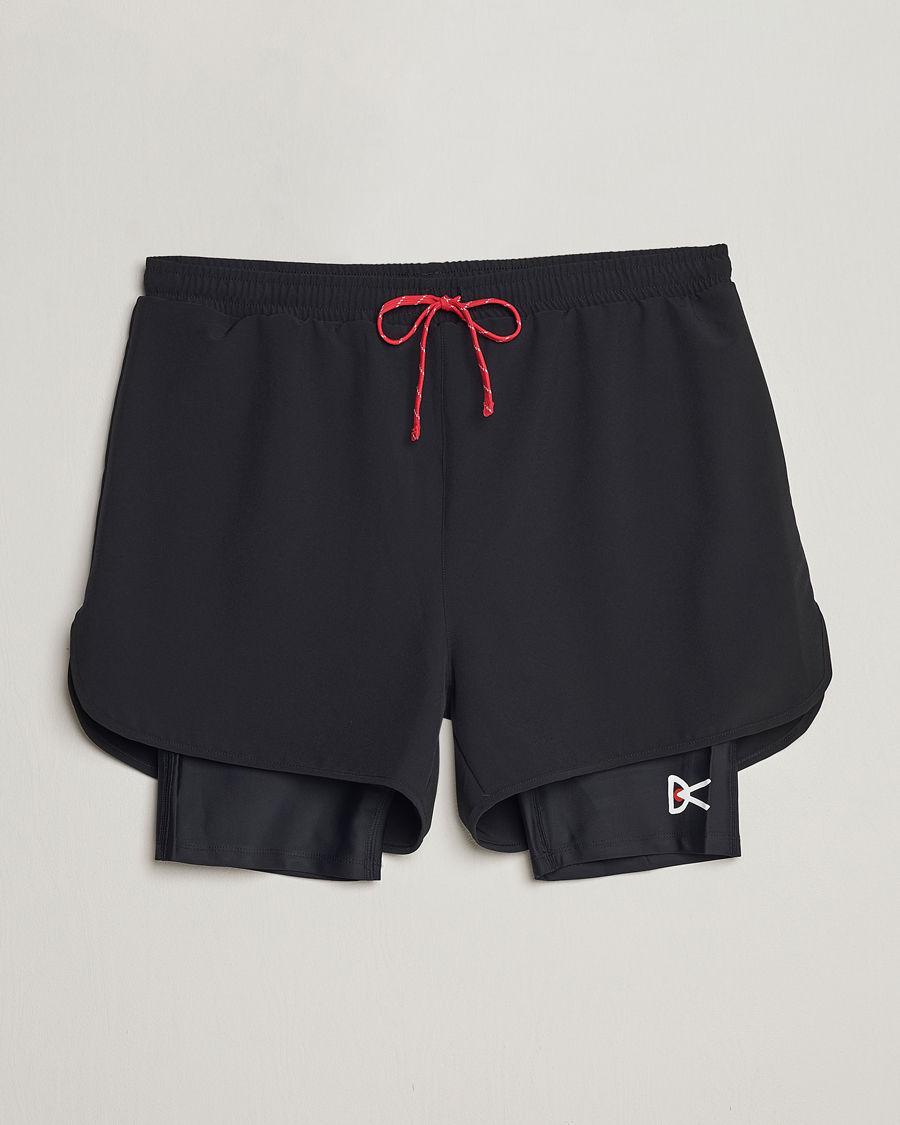 Men | Shorts | District Vision | Layered Trail Shorts Black