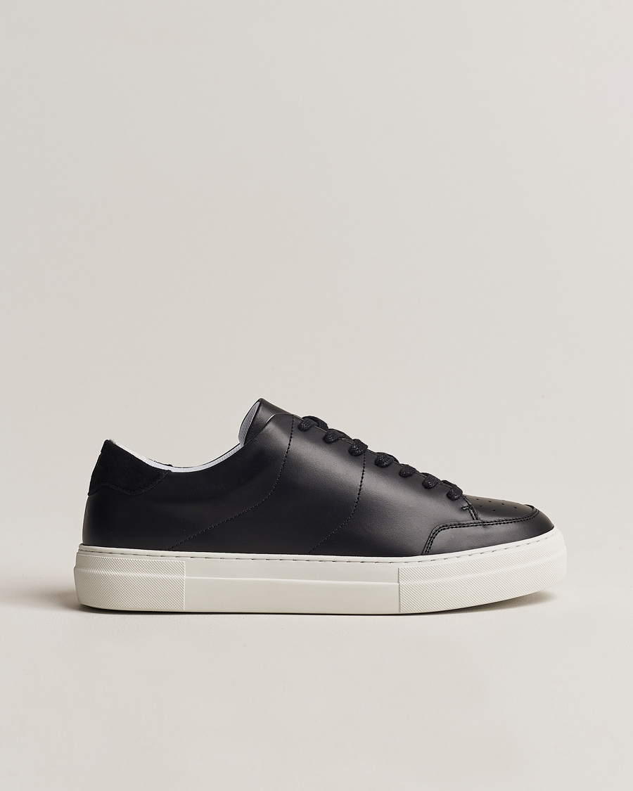 Men | Sneakers | J.Lindeberg | Art Signature Leather Sneaker Black