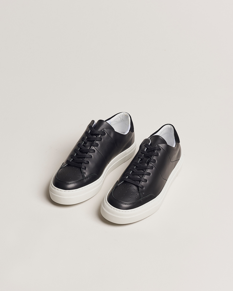 Men | Sneakers | J.Lindeberg | Art Signature Leather Sneaker Black