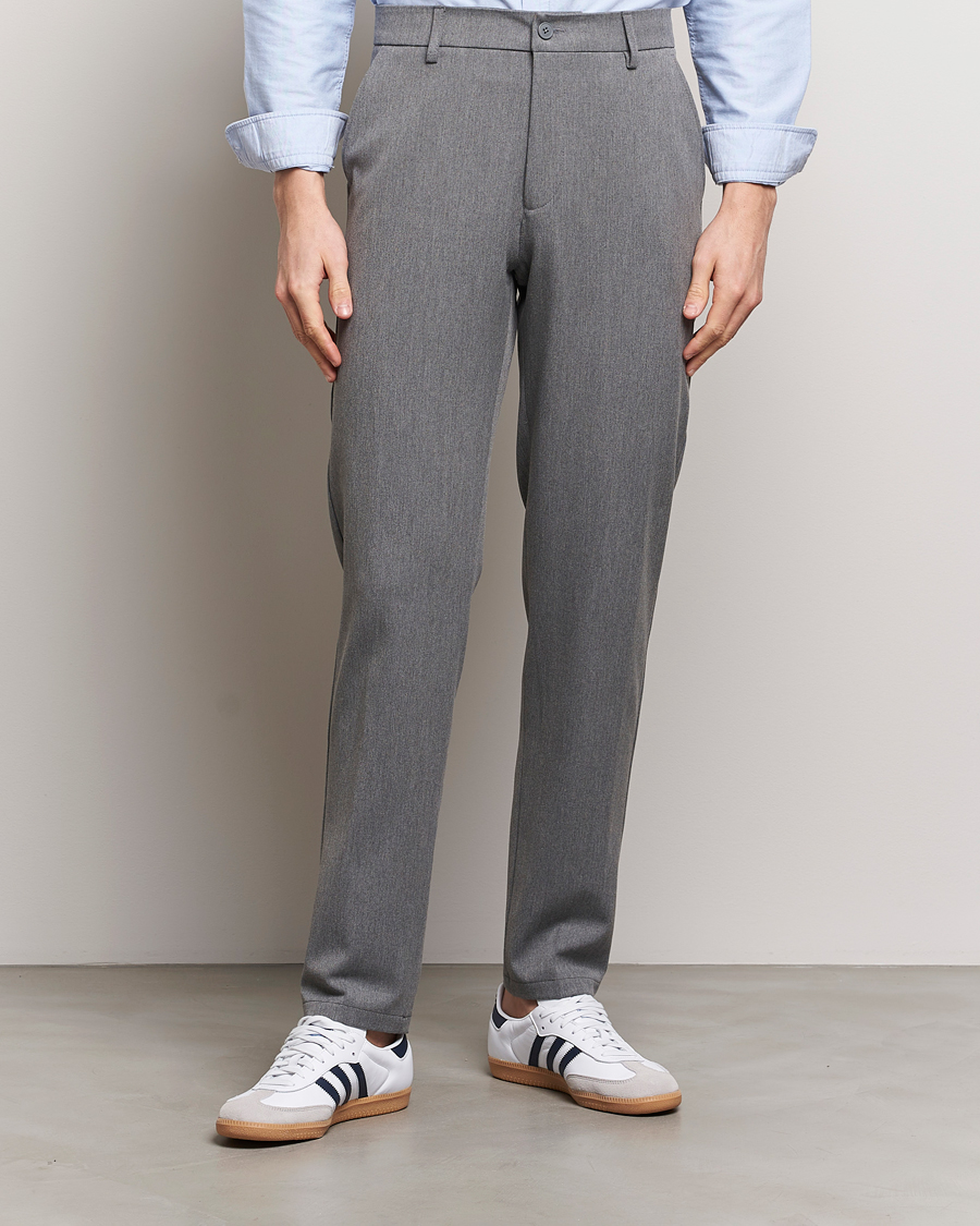 Men | Trousers | LES DEUX | Como Reg Suit Pants Grey Melange