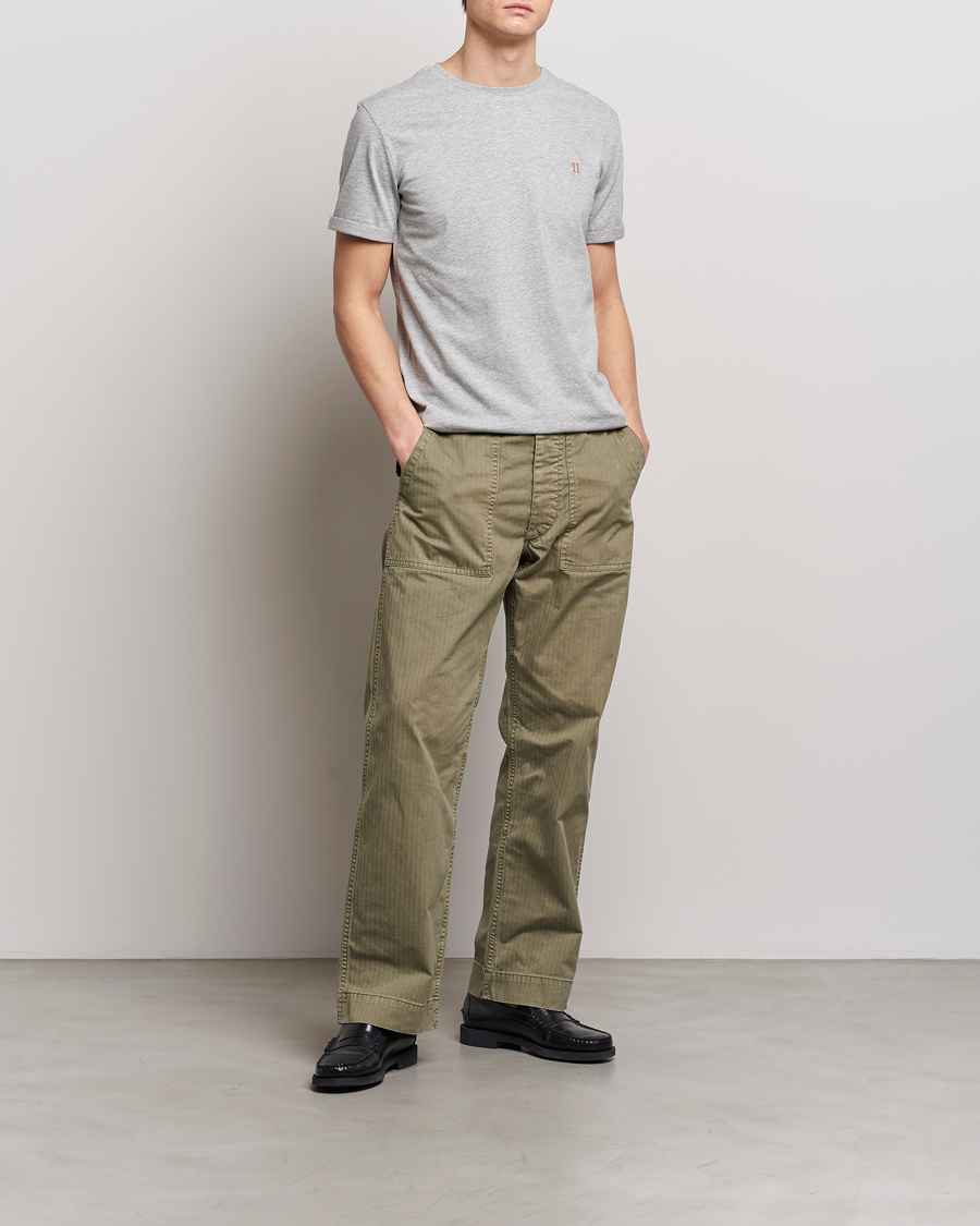 Men | T-Shirts | LES DEUX | Nørregaard Cotton T-Shirt Grey Melange