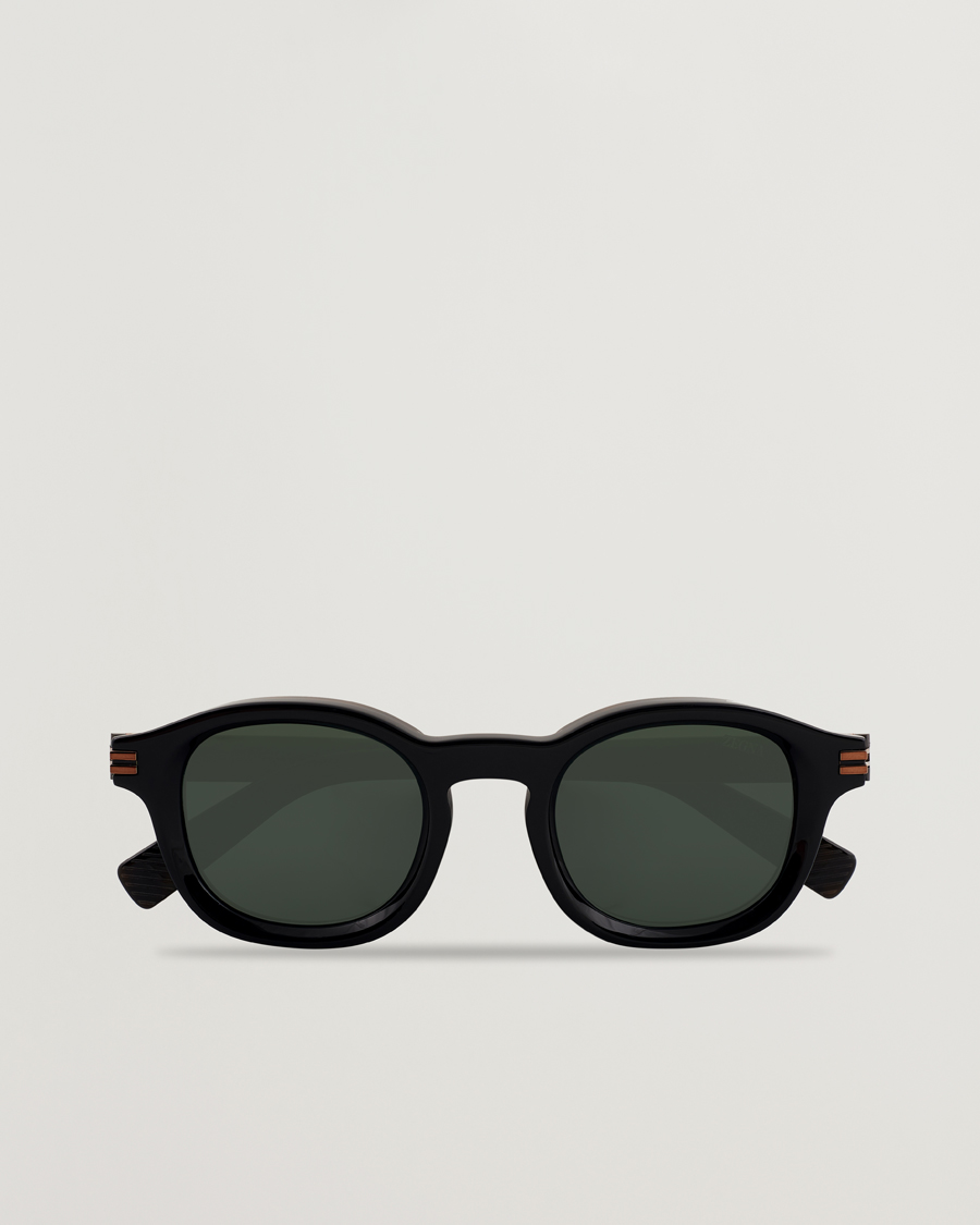 Men | Sunglasses | Zegna | EZ0229 Sunglasses Black/Green
