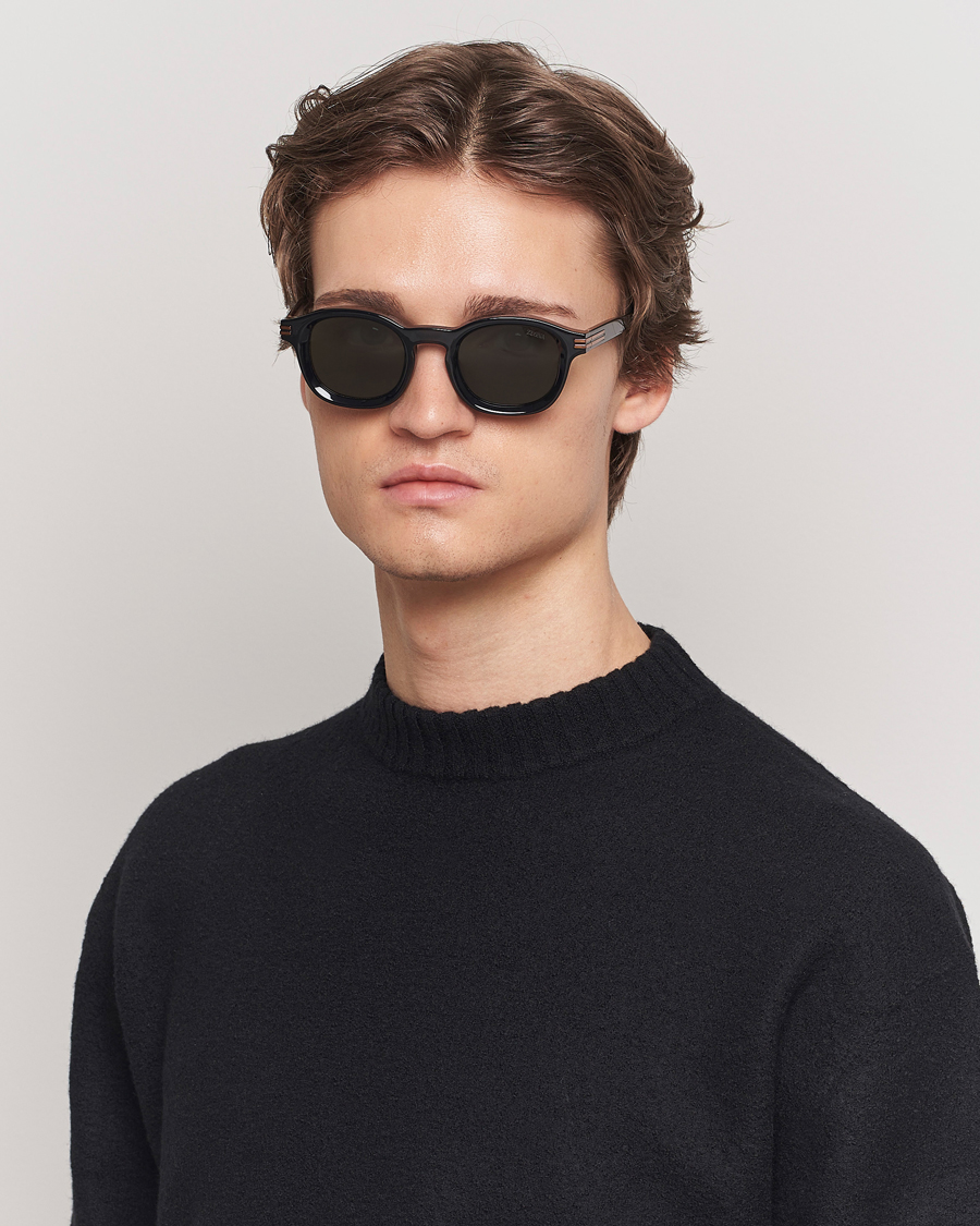 Men | Sunglasses | Zegna | EZ0229 Sunglasses Black/Green