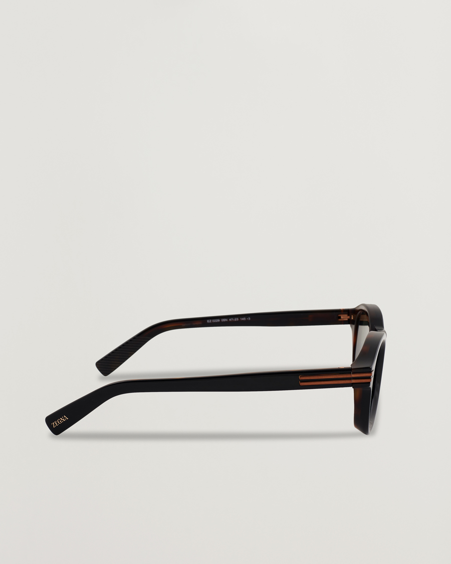 Men | Sunglasses | Zegna | EZ0229 Sunglasses Black/Green