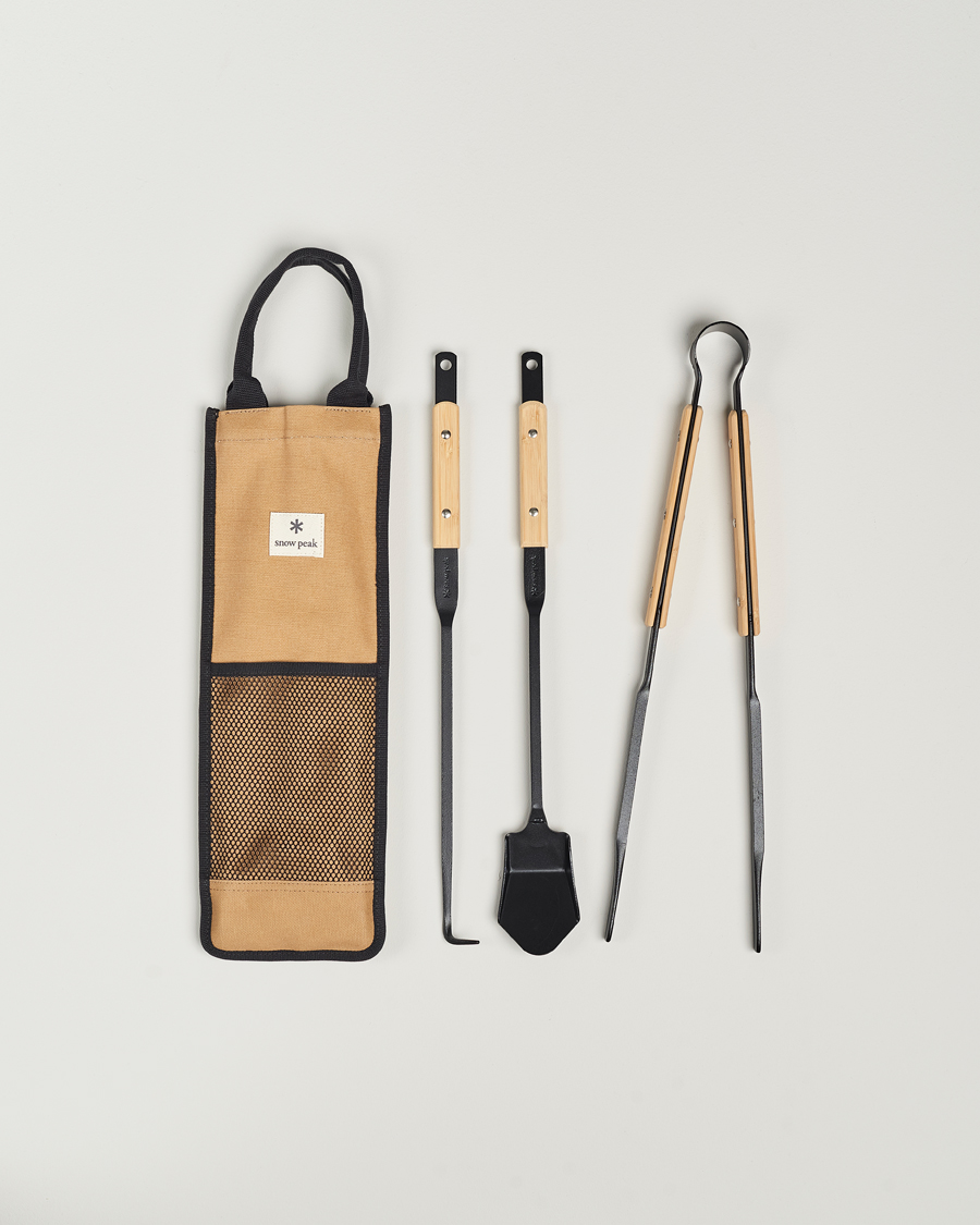 Men | Outdoor living | Snow Peak | Fire Tool Set Pro Steel/Bamboo