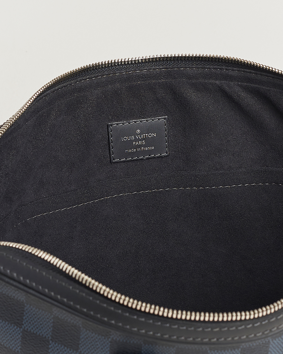 Men | Louis Vuitton Pre-Owned Dandy Slim Briefcase Damier Navy | Louis Vuitton Pre-Owned | Dandy Slim Briefcase Damier Navy
