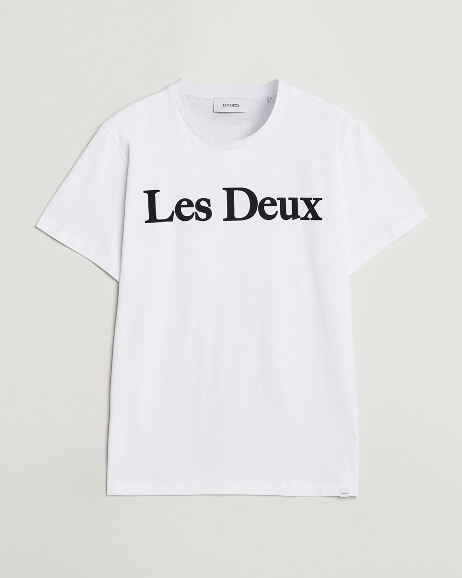 Men | T-Shirts | LES DEUX | Charles Logo T-Shirt Wihte