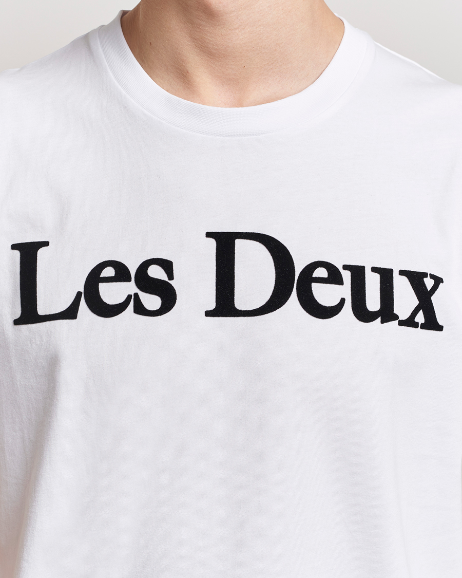 Men | T-Shirts | LES DEUX | Charles Logo T-Shirt Wihte