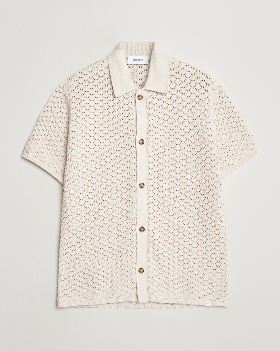 Men | Shirts | LES DEUX | Gideon Knitted Shirt Ivory