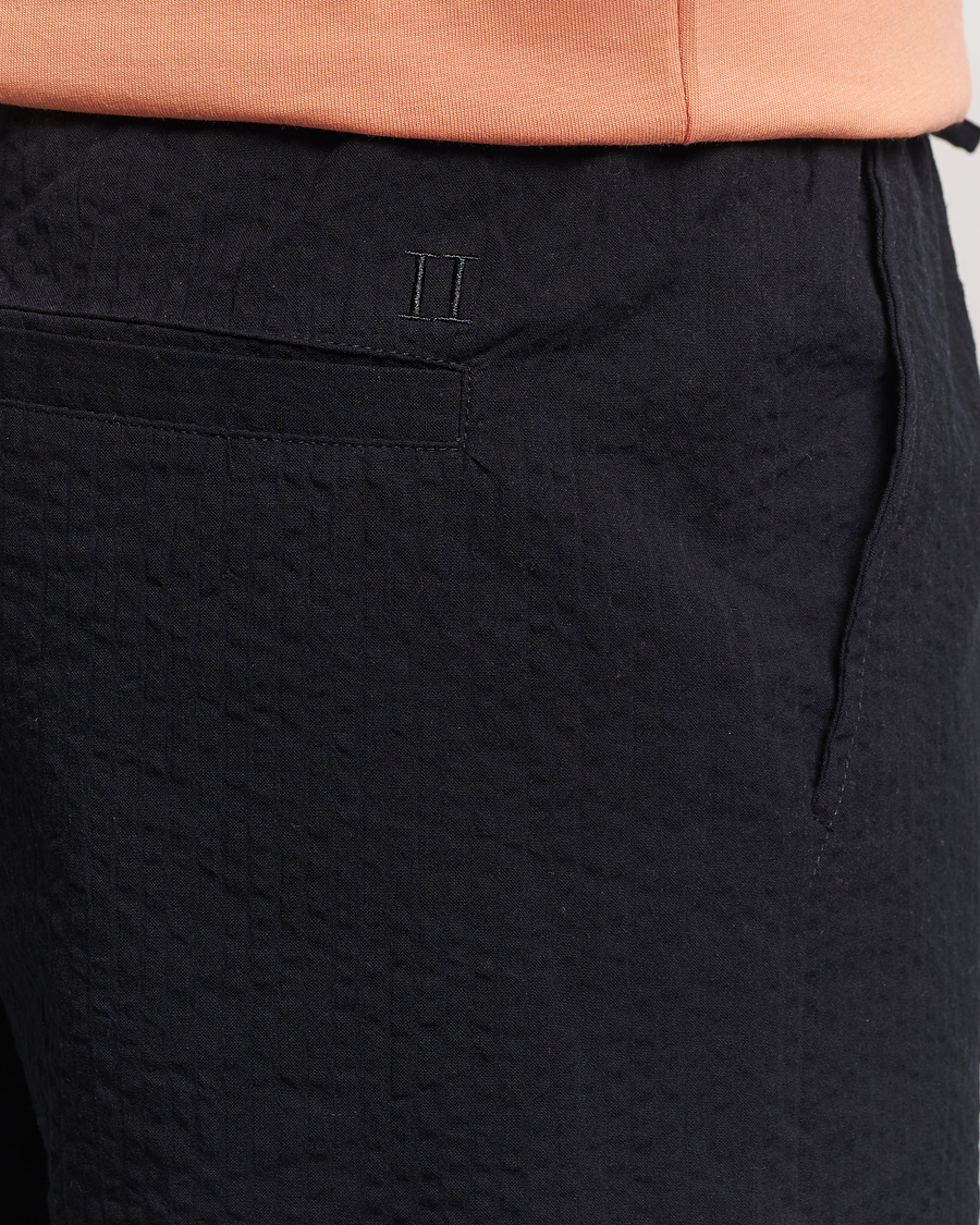 Men | Shorts | LES DEUX | Patrick Seersucker Shorts Black
