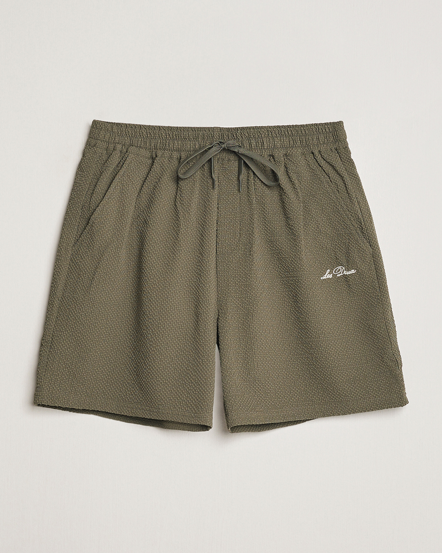 Men | Swimwear | LES DEUX | Stan Seersucker Swim Shorts Bungee Cord