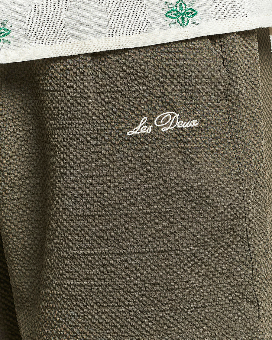 Men | Swimwear | LES DEUX | Stan Seersucker Swim Shorts Bungee Cord