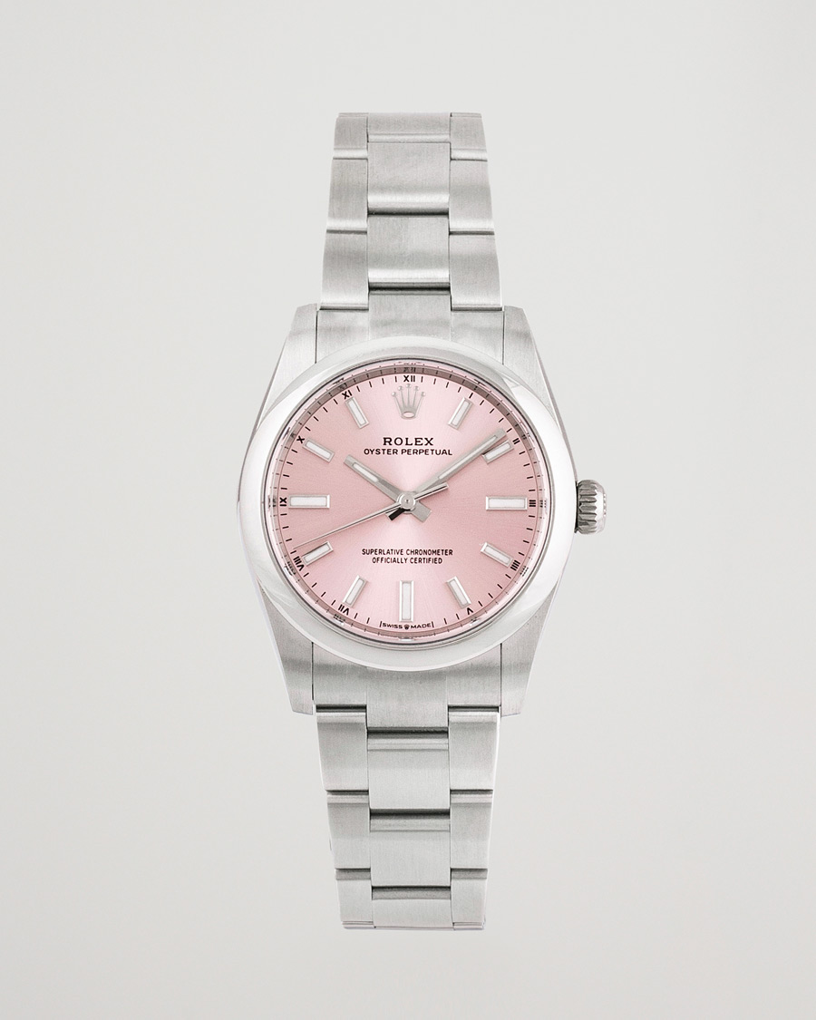 Men | Rolex Pre-Owned Oyster Perpetual 124200 Silver | Rolex Pre-Owned | Oyster Perpetual 124200 Silver