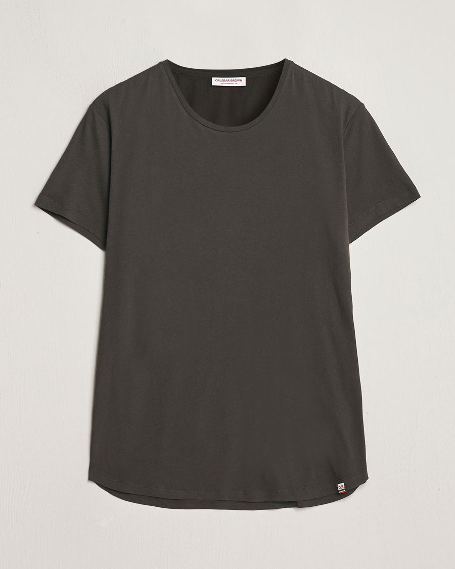 Men | T-Shirts | Orlebar Brown | OB Crew Neck Tee Smoked Tea