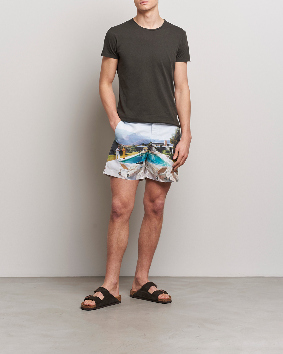 Men | T-Shirts | Orlebar Brown | OB Crew Neck Tee Smoked Tea