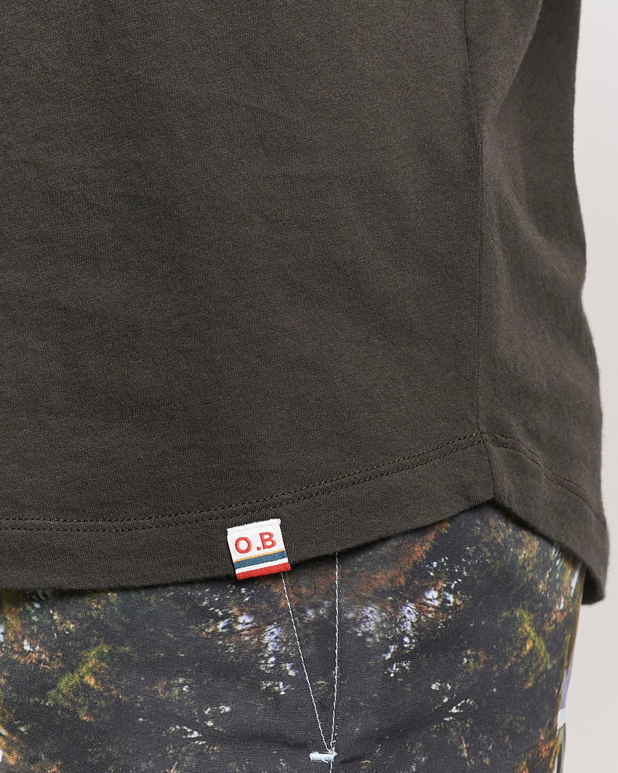 Men | T-Shirts | Orlebar Brown | OB Crew Neck Tee Smoked Tea