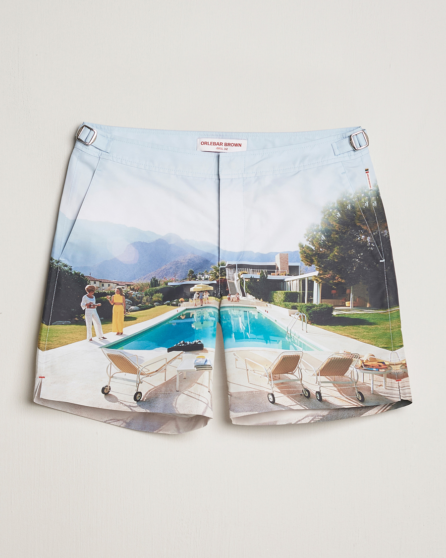 Men | Swimwear | Orlebar Brown | Bulldog Slim Aarons Photo Swim Shorts Kaufmann Cocktail