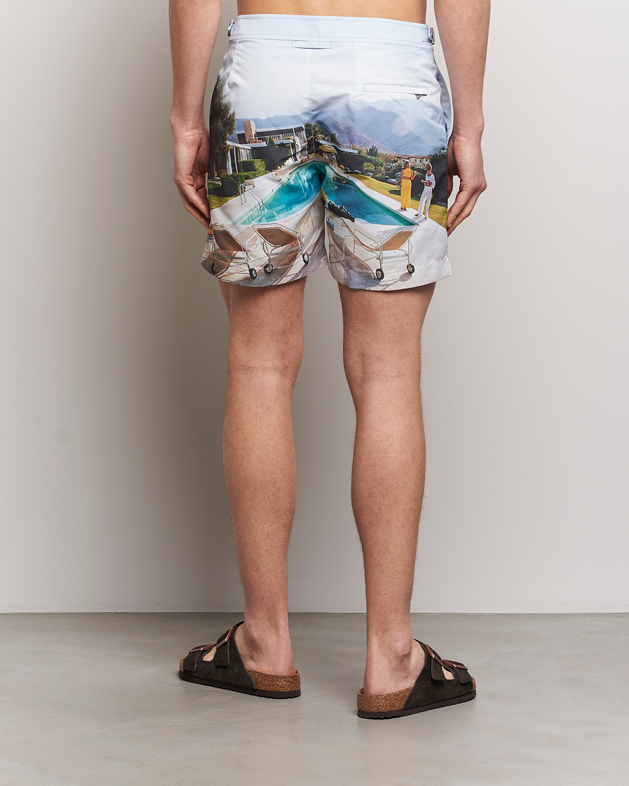 Men | Swimwear | Orlebar Brown | Bulldog Slim Aarons Photo Swim Shorts Kaufmann Cocktail