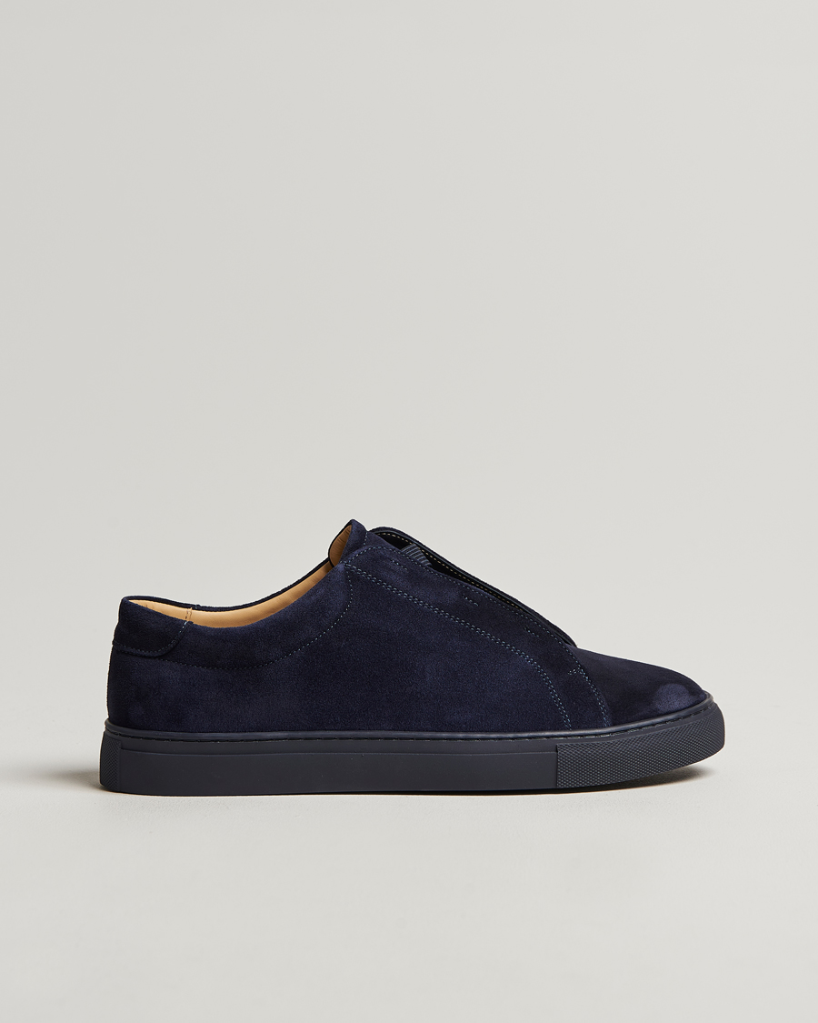 Men | Sneakers | Myrqvist | Alnö Sneakers Navy Suede