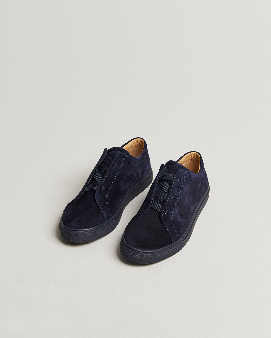 Men | Sneakers | Myrqvist | Alnö Sneakers Navy Suede
