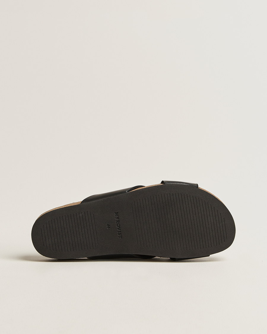 Men | Myrqvist Solvik Sandals Black Calf | Myrqvist | Solvik Sandals Black Calf