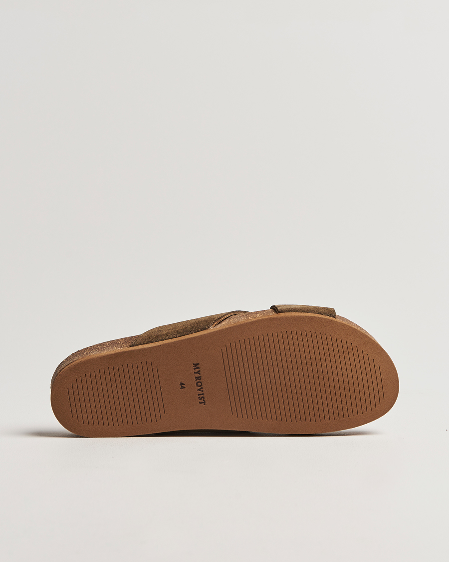 Men | Myrqvist Solvik Sandals Moss Green Suede | Myrqvist | Solvik Sandals Moss Green Suede