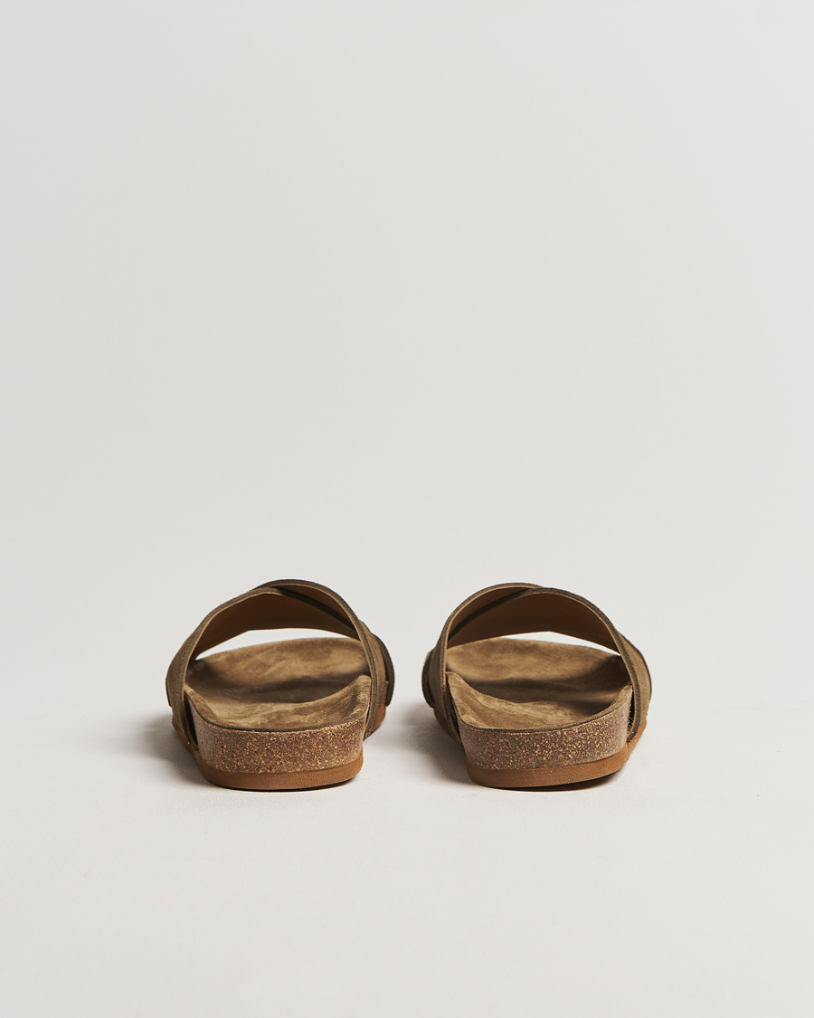Men | Myrqvist Solvik Sandals Moss Green Suede | Myrqvist | Solvik Sandals Moss Green Suede