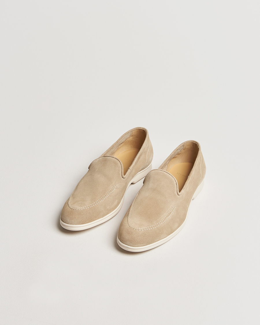 Men | Myrqvist Brannö Loafers Sand Suede | Myrqvist | Brannö Loafers Sand Suede