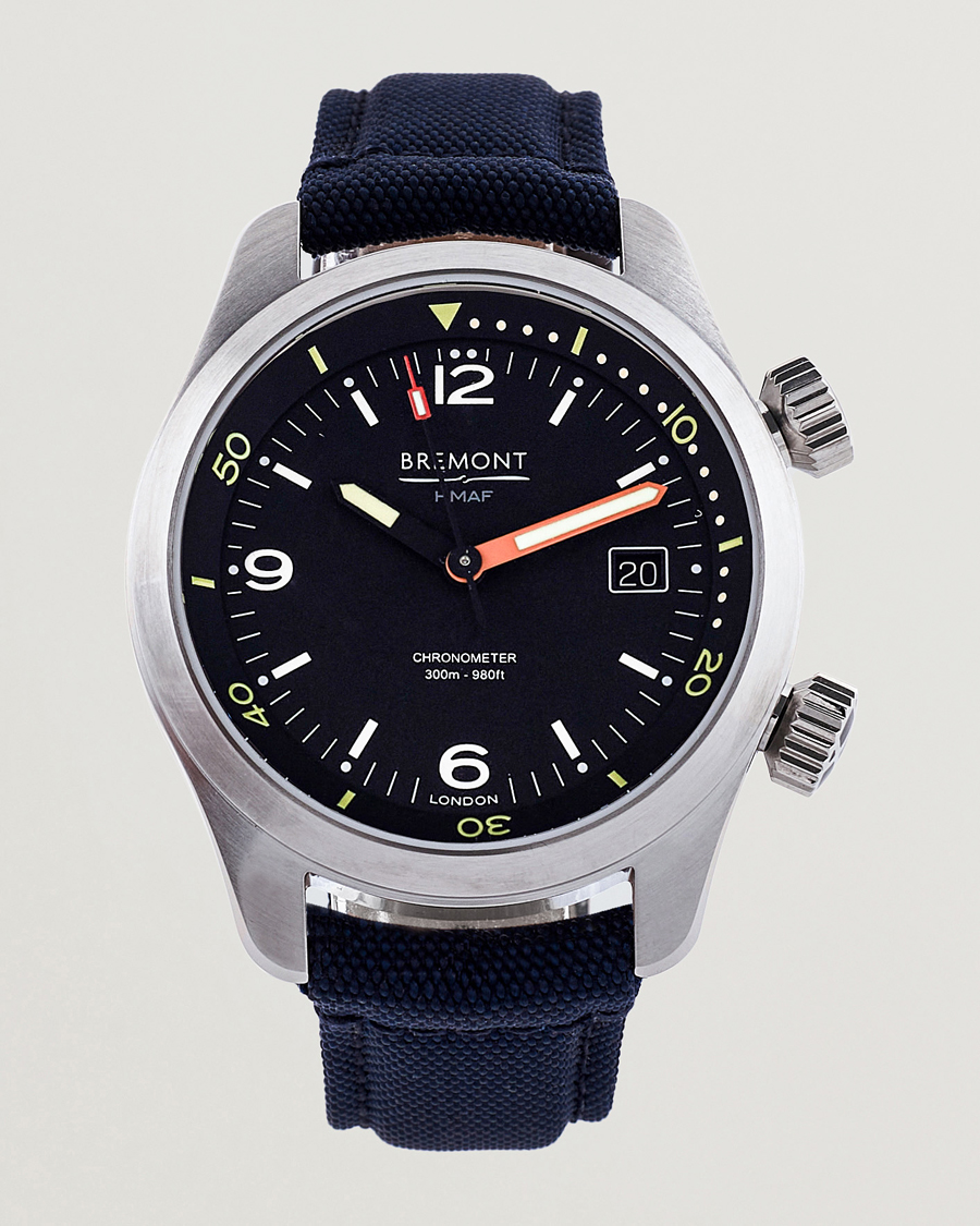 Men | Bremont Argonaut 42mm Navy Nato Strap | Bremont | Argonaut 42mm Navy Nato Strap