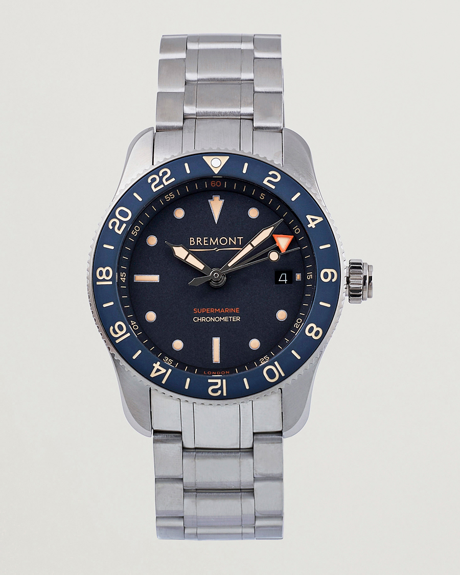 Men | Bremont Supermarine Ocean GMT Diver 40mm Steel | Bremont | Supermarine Ocean GMT Diver 40mm Steel