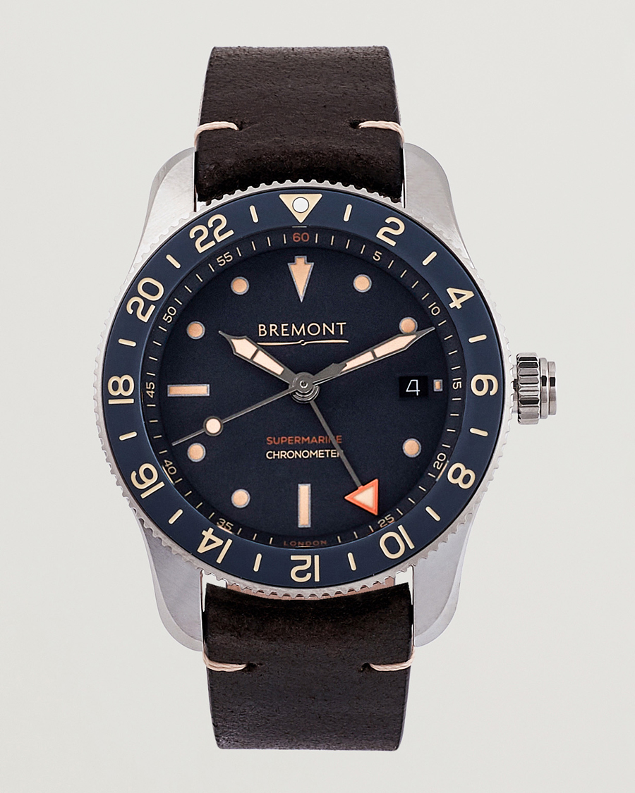 Men | Bremont Limited Edition Supermarine Ocean GMT 40mm Brown Calf | Bremont | Limited Edition Supermarine Ocean GMT 40mm Brown Calf