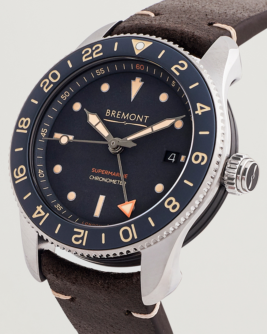 Men | Bremont Limited Edition Supermarine Ocean GMT 40mm Brown Calf | Bremont | Limited Edition Supermarine Ocean GMT 40mm Brown Calf
