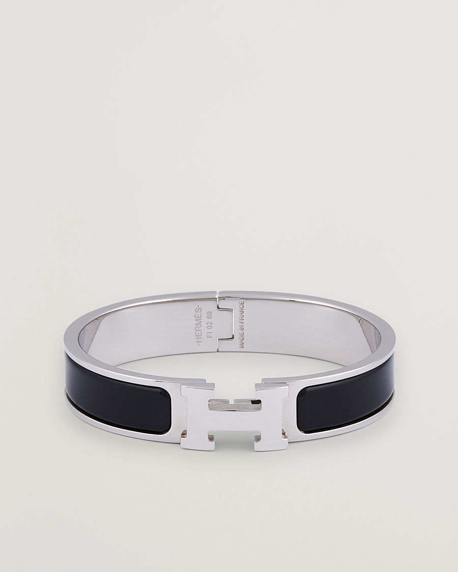 Men | Hermès Pre-Owned Clic H Bracelet Black | Hermès Pre-Owned | Clic H Bracelet Black