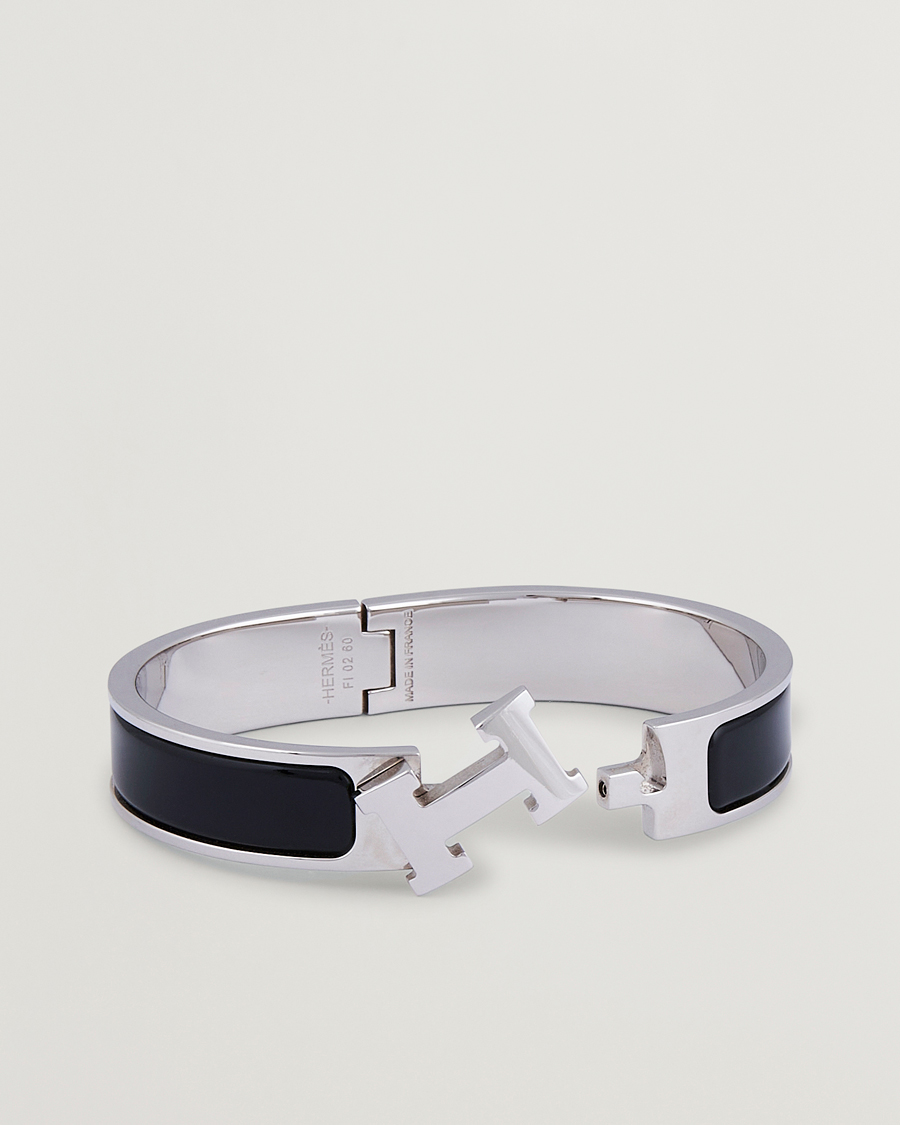 Men | Hermès Pre-Owned Clic H Bracelet Black | Hermès Pre-Owned | Clic H Bracelet Black