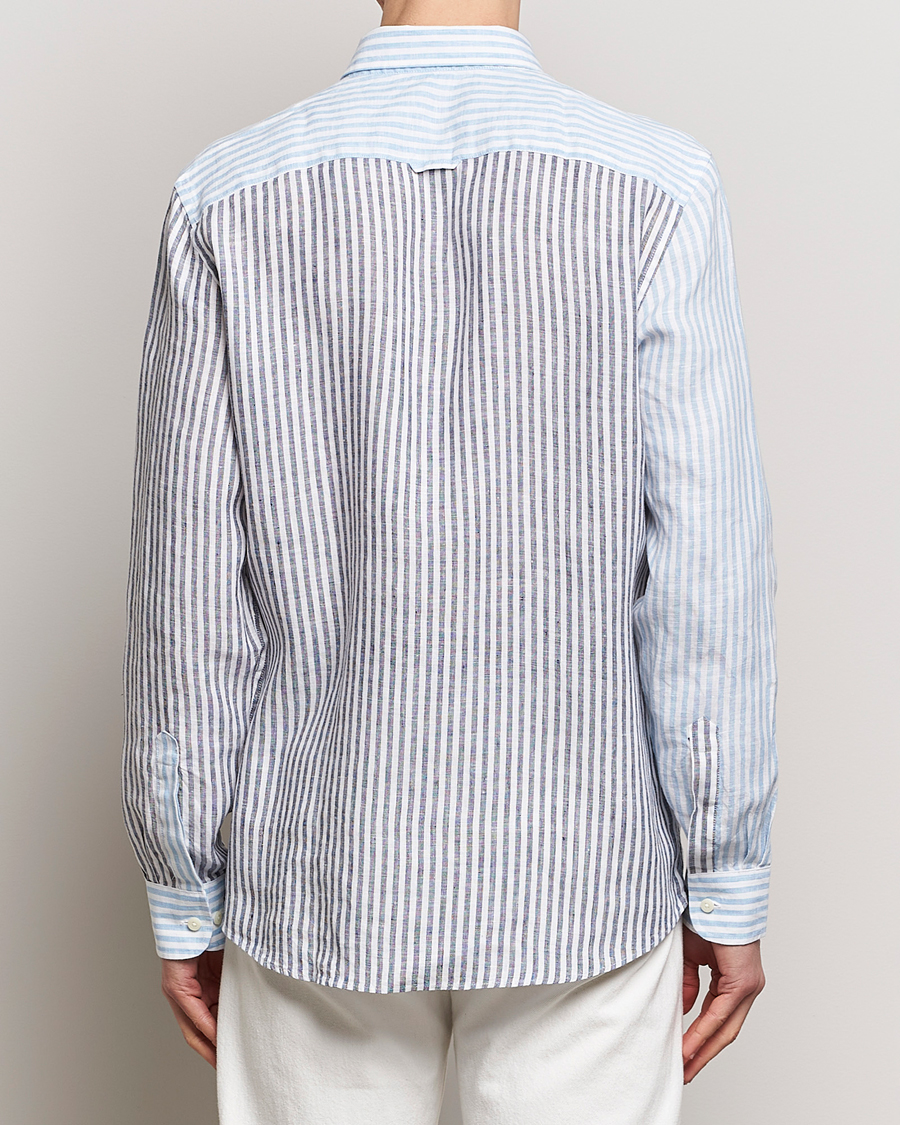 Men | Shirts | Morris | Douglas Linen Mix Shirt Blue