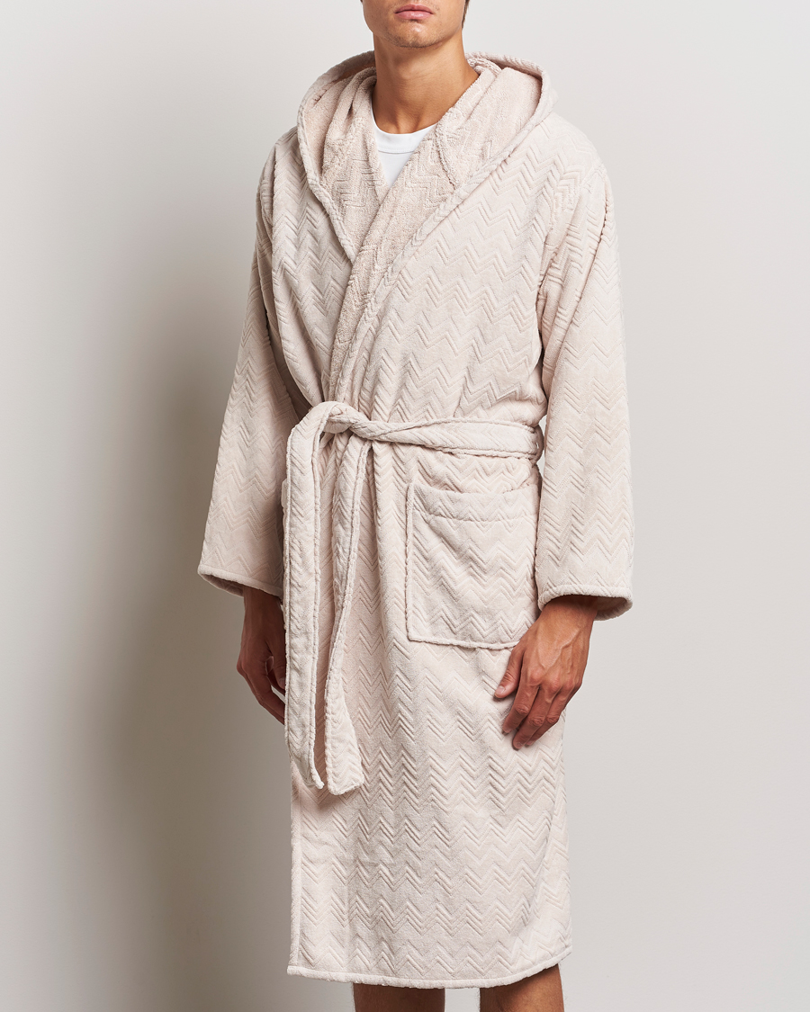 Men | Pyjamas & Robes | Missoni Home | Chalk Bath Robe Beige